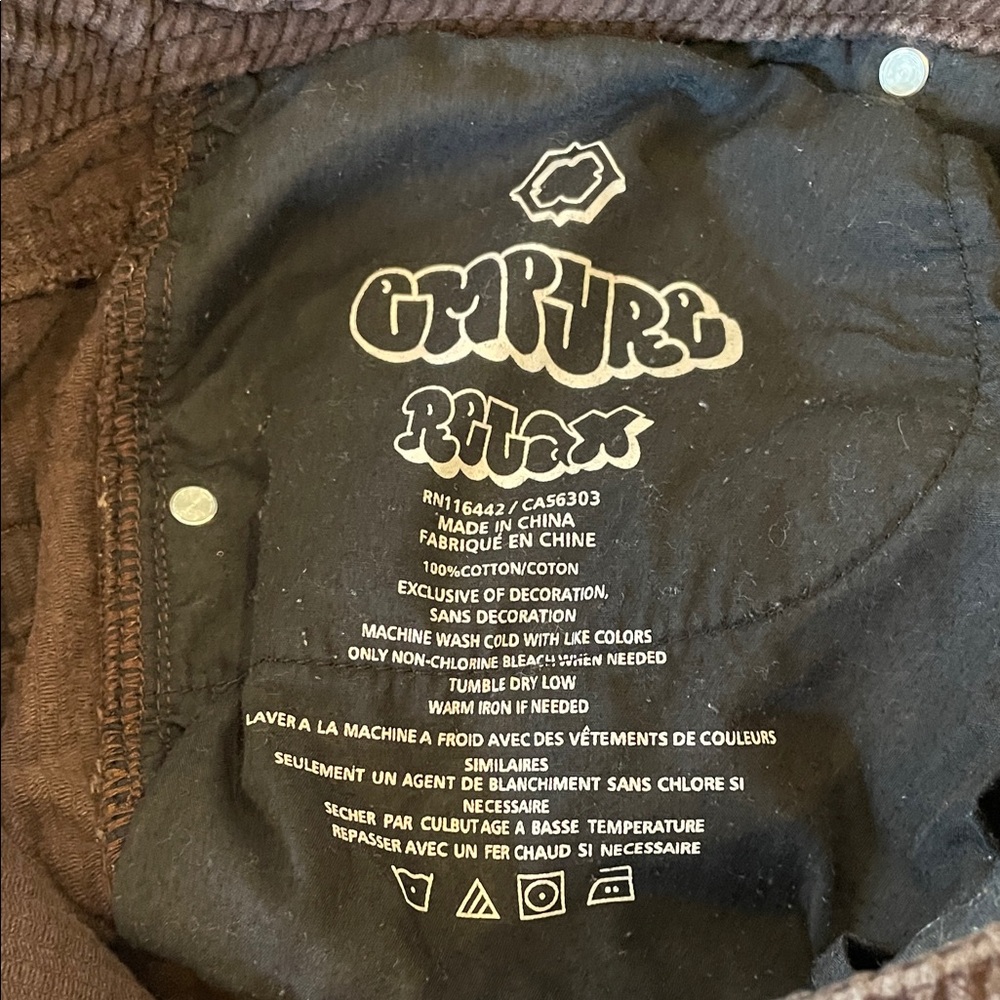 Empyre Men's Brown Corduroy Trousers - Picture 3 of 6